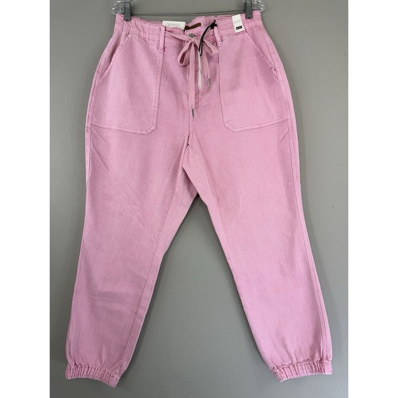 Judy Blue Pink Garment Dyed Jean Women's‎ Plus Size 14W Jogger Style High Waist - Picture 1 of 10